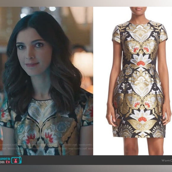 Ted Baker Dresses & Skirts - TED BAKER IMOEN OPULENT ORIENT JACQUARD PRINTED DRESS & PURSE